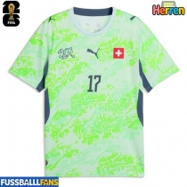 Schweiz Ruben Vargas #17 Auswärtstrikot EM 2024 Kurzarm